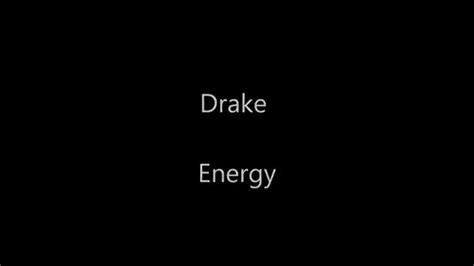 Drake Energy with lyrics - YouTube