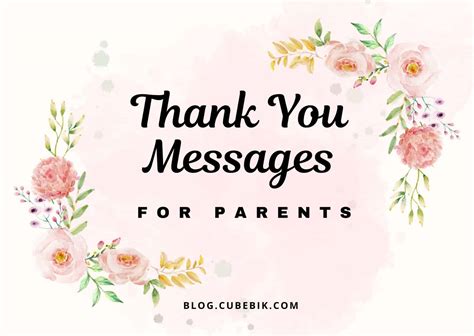 60+ Heartfelt Thank You Messages And Quotes About Parents