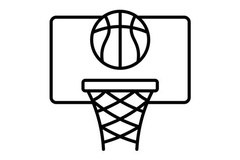 Basketball Outline Icon Graphic by Maan Icons · Creative Fabrica