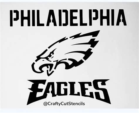 Philadelphia Eagles Football 3 Stencil Durable & Reusable - Etsy