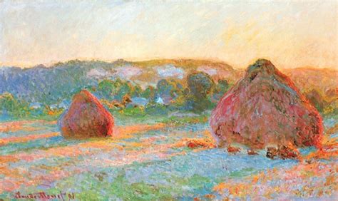 CLAUDE MONET - HAYSTACKS END OF SUMMER EVENING 1891