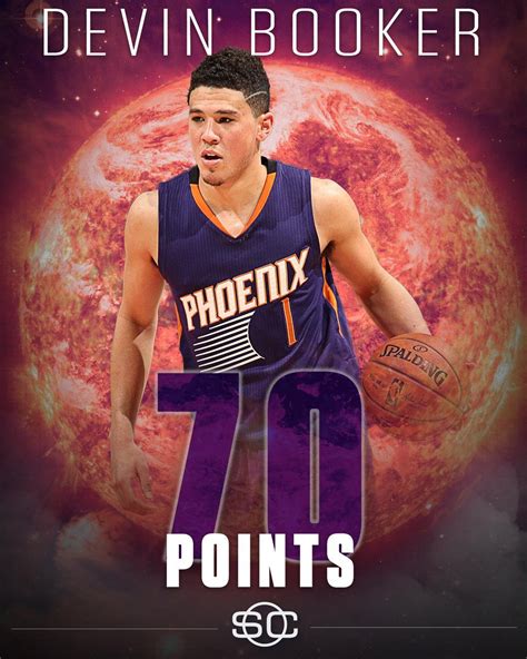 Devin Booker 70 | Devin booker, Booker nba, Sports pictures