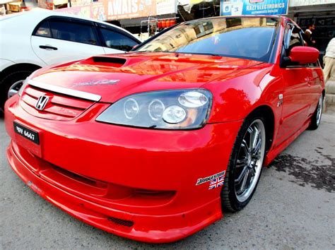 Modified Cars: Red Honda Civic i-vtec Modified