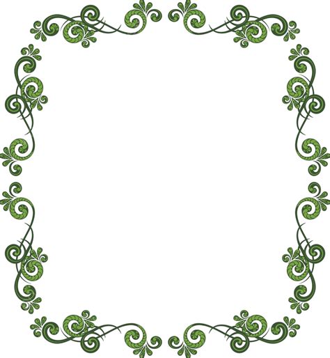 Decorative Vintage Frame Floral Vignette Divider Vector, Floral ...