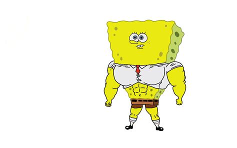 Buff spongebob by TheUltimatePugfan on DeviantArt