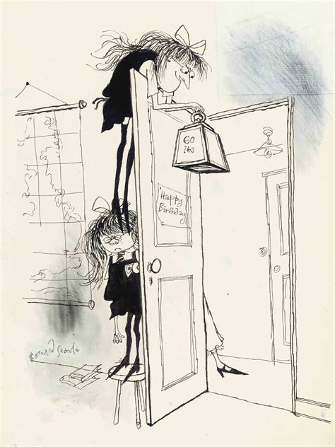 Ronald William Fordham Searle (b.1920) , St. Trinian's: Design for a ...