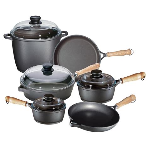 Berndes Tradition 10-Piece Non Stick Cast Aluminum "Cookware Set" with Lids-674103 - The Home Depot