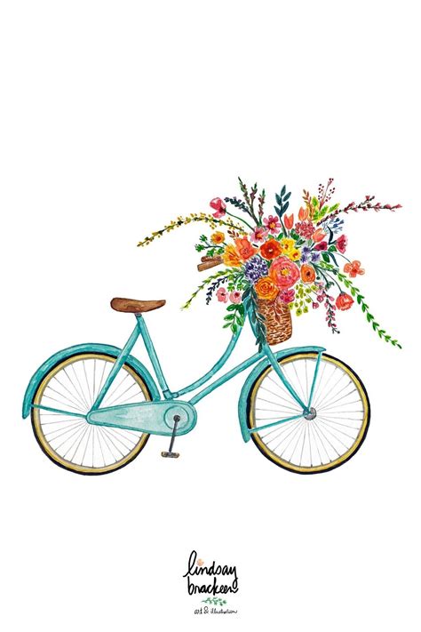 Pin by Peryan Vieira on Acuarela | Bicycle illustration, Bicycle art ...