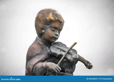 Statues of Children Playing Musical Instruments Stock Image - Image of ...