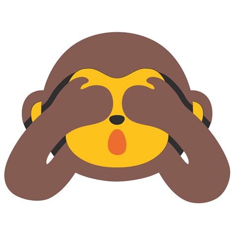 Monkey Hiding Eyes Emoji transparent PNG - StickPNG