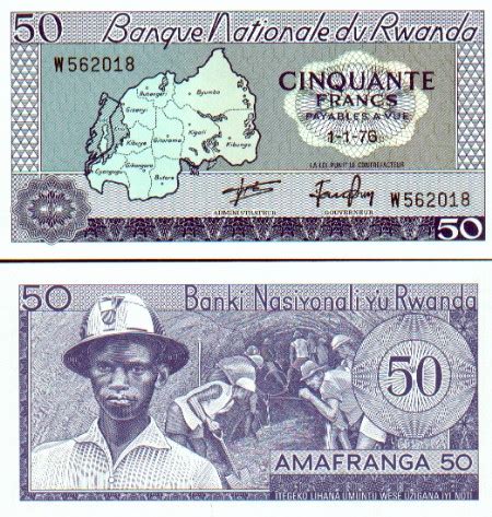 Rwanda Franc - Rwandan Currency Gallery - Banknotes.com - Rwandan Bank ...