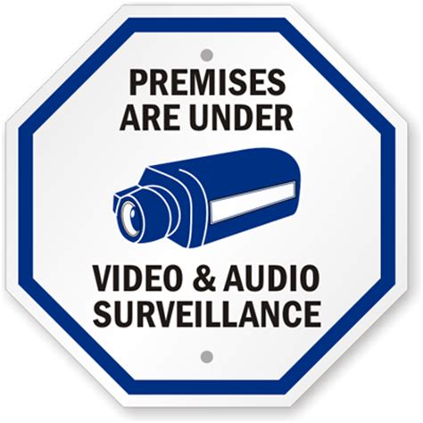 Audio Surveillance Signs