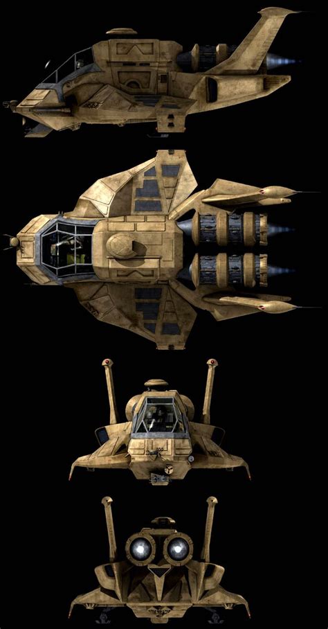 Shuttle Raptor from Battlestar Galactica | Blueprints Colection | Pin…