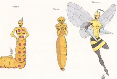 Weedle, Kakuna, Beedrill by jaycms on DeviantArt