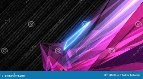 Pink geometric wallpaper stock illustration. Illustration of illuminated - 118589445