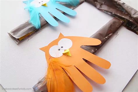 Owl Handprint - The Best Ideas for Kids