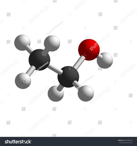 ethanol molecule ball stick model molecular - Royalty Free Stock Vector ...