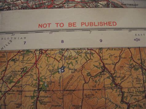 Secret Scotland - Military Ordnance Survey Maps: World War II Ordnance ...