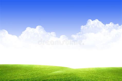 Sky, clouds and grass stock image. Image of paradise - 18081919