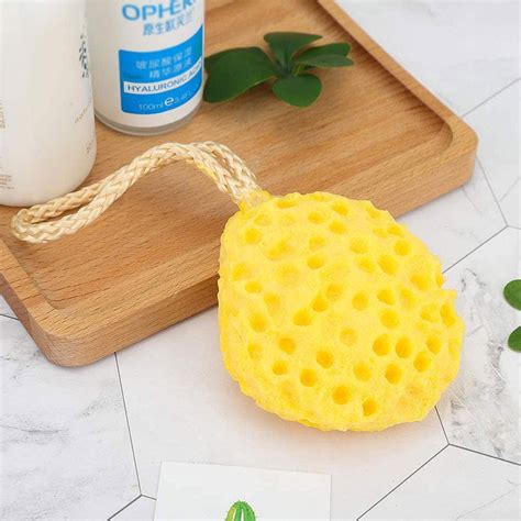 Pack of 3 Exfoliating Foam Sea Sponge Natural Feel Soft Bath Sponge Body Shower Sponges for ...