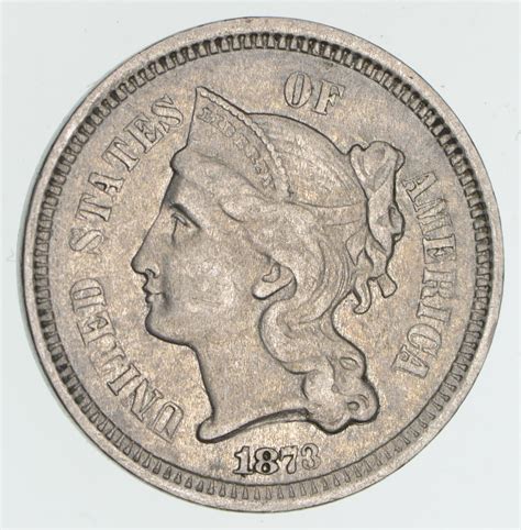 ***3***THREE***Cent*** - 1873 Three Cent Nickel Piece - Tough to Find | Property Room