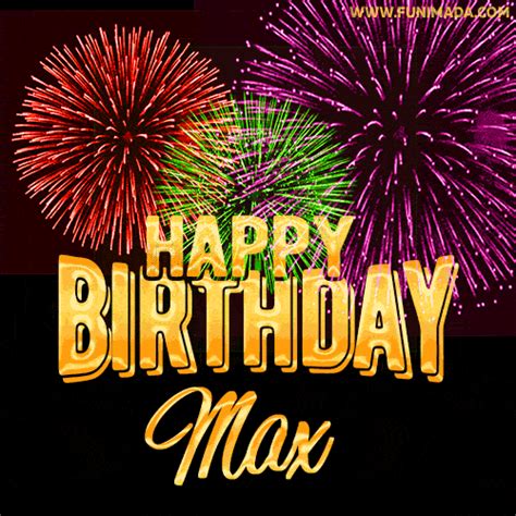 Happy Birthday Max GIFs for Her - Download on Funimada.com