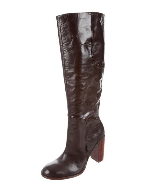 Ivanka Trump Leather Knee-High Boots - Shoes - IVT20078 | The RealReal