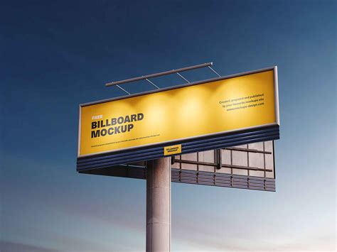 Wide Billboard Mockup (PSD)