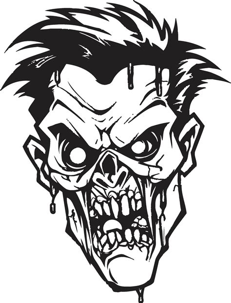 Macabre Mascot Symbol Zombie Vector Icon Zombie Mascot Enigma Vector ...