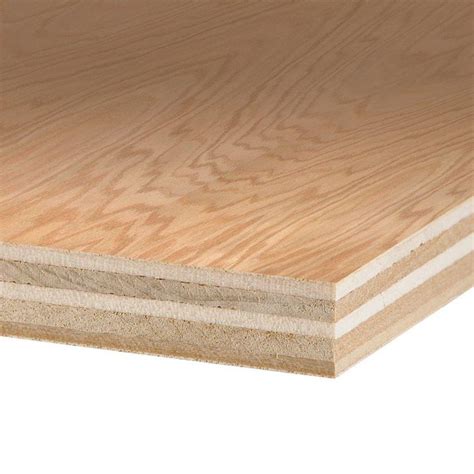 PureBond 3/4 in. x 4 ft. x 8 ft. C-3 Red Oak Domestic Plywood-165956 ...