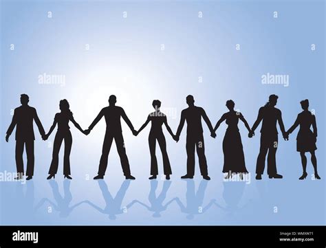 Group of People Holding Hands Stock Vector Image & Art - Alamy