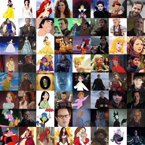 Once Upon A Time characters with their Disney halves | Televisione ...