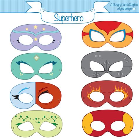 Superhero Printable Party Masks Superhero Masks Hero Masks - Etsy Singapore