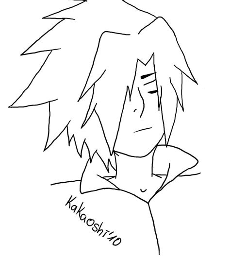 sasuke outline by Kakaoshi on DeviantArt