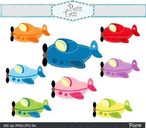 ON SALE airplane clip art plane clip art toy plane Clip