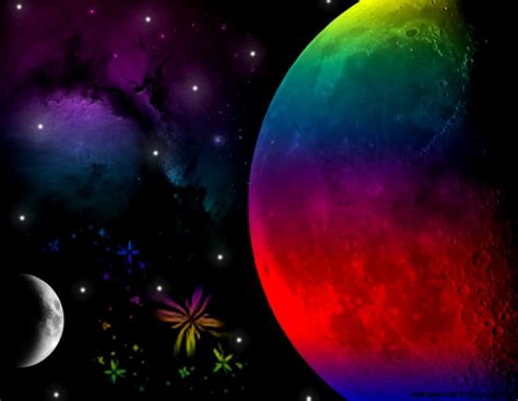 Abstract Rainbow Moon Wallpaper | Wallpapers Gallery