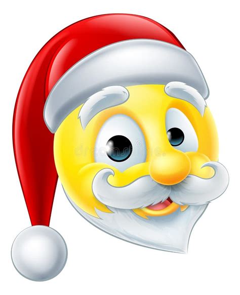 Santa Claus Emoji Emoticon stock vector. Illustration of emoji - 59116337