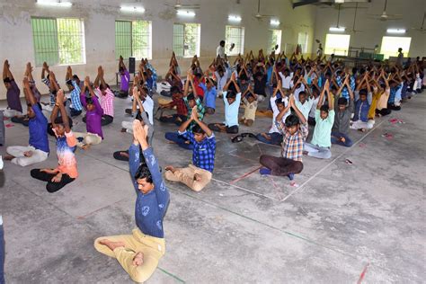 International Yoga Day Celebration. - Selvamm Arts and Science College