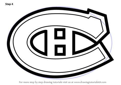 How to Draw Montreal Canadiens Logo (NHL) Step by Step ...