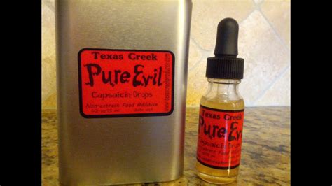 Texas Creek "Pure Evil" Capsaicin Drops Review (1.5MM Scoville Heat ...