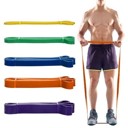 5* Resistance Loop Bands Set + 2*Door Anchor Tension band Latex Yoga ...