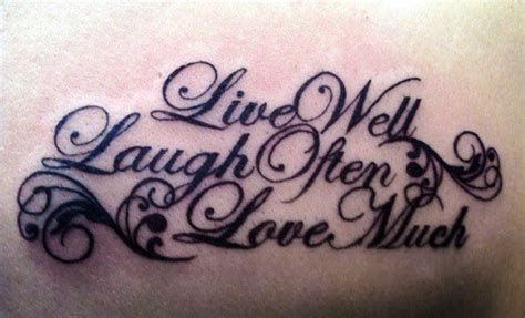 20 Catchiest Live Laugh Love Tattoos – Tattoos Design Idea