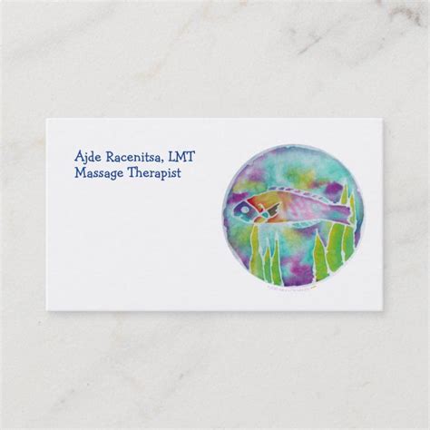 Batik Hinalea Hawaiian Wrasse Fish Batik Art Business Card | Zazzle