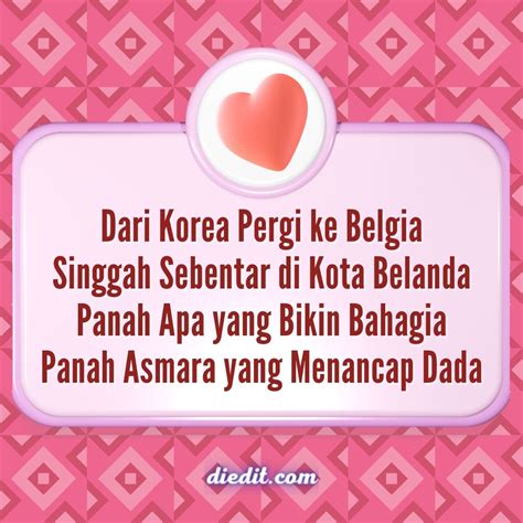 145 Pantun Jatuh Cinta yang Lucu dan Romantis | diedit.com