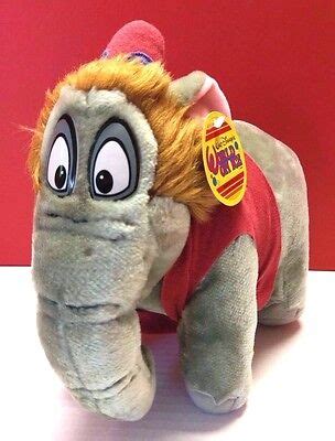 Vintage Rare Disney World On Ice Aladdin Abu Elephant Plush Stuffed Toy ...