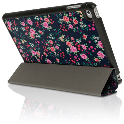 PU Leather Skin Smart Cover for Apple iPad Mini 4th Generation Folio ...