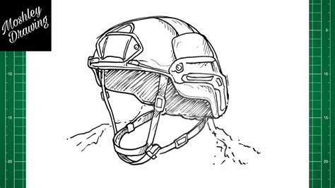 Hand Drawn Military Helmet Vector Illustration On White, 60% OFF