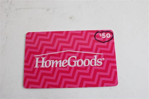 HomeGoods Gift Card, $50.00 | Property Room