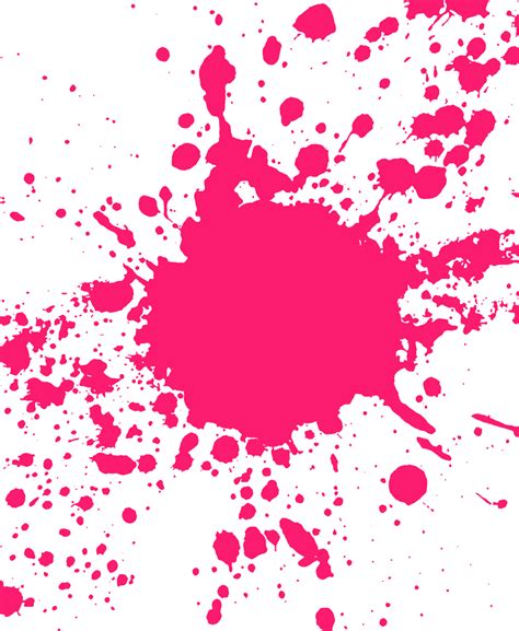 Pink Paint Splatter drawing free image download