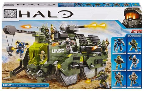 Mega Bloks Halo UNSC Elephant Troop Carrier | Mega bloks, Halo mega ...